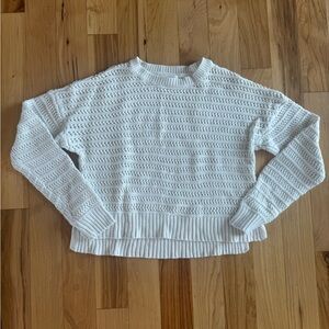 Aeropostale Women's Cream Crew Neck Sweater